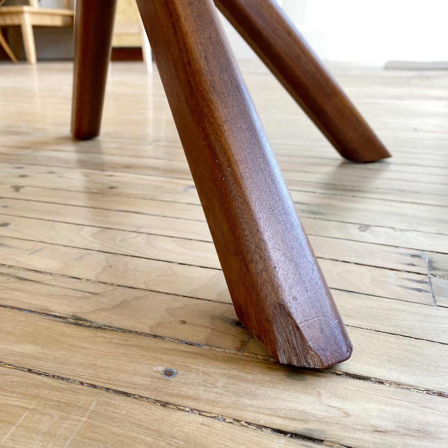 48” Vintage Walnut Dining Table