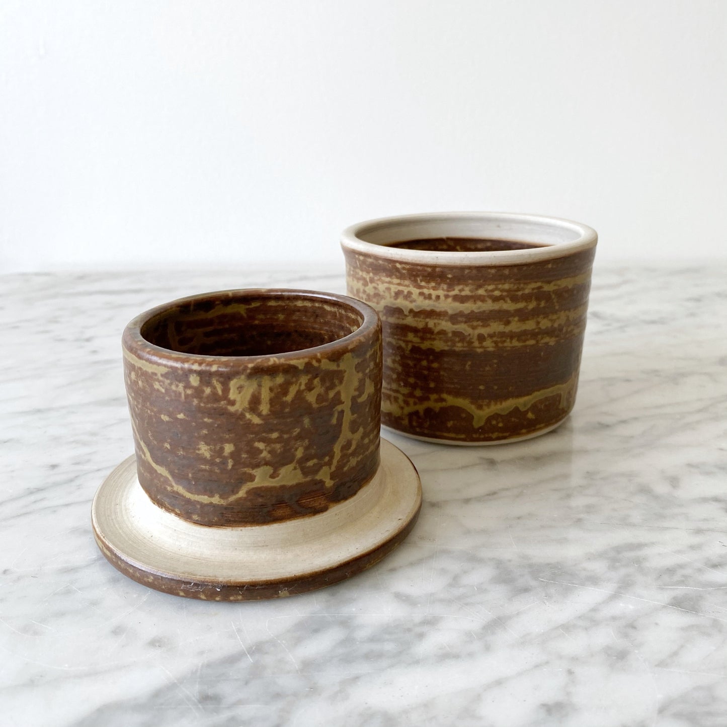 Handcrafted Stoneware French Butter Dish