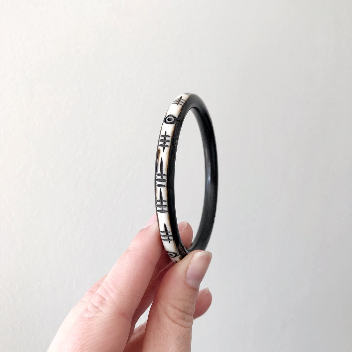 Vintage Faux-Horn Bangle