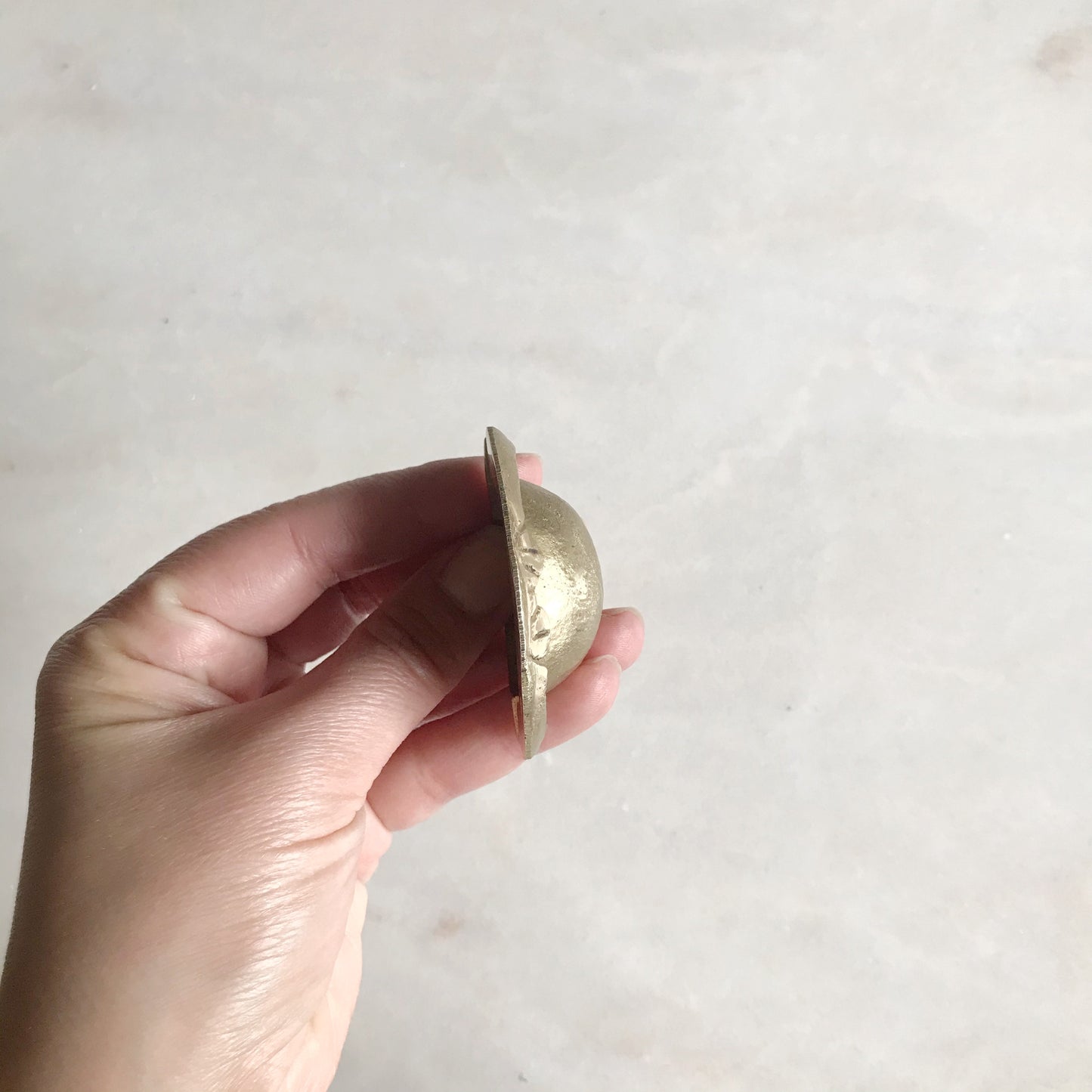 Small Vintage Brass Clam Ashtray