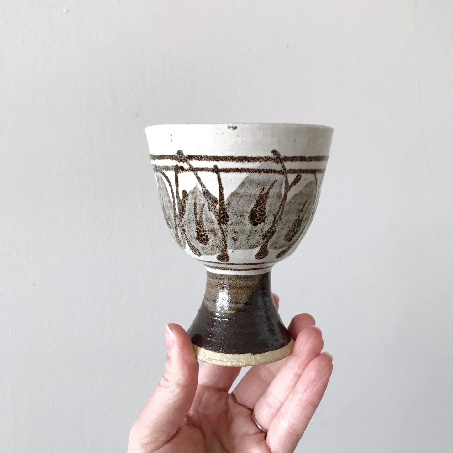 Vintage Pottery Goblet