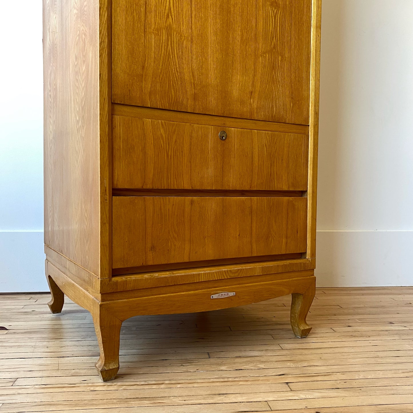 Vintage Wooden Wardrobe Cupboard