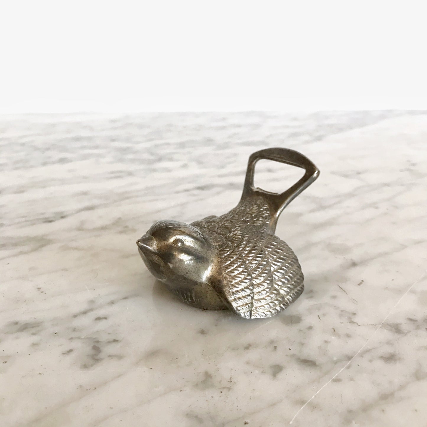 Vintage Silver Bird Bottle Opener