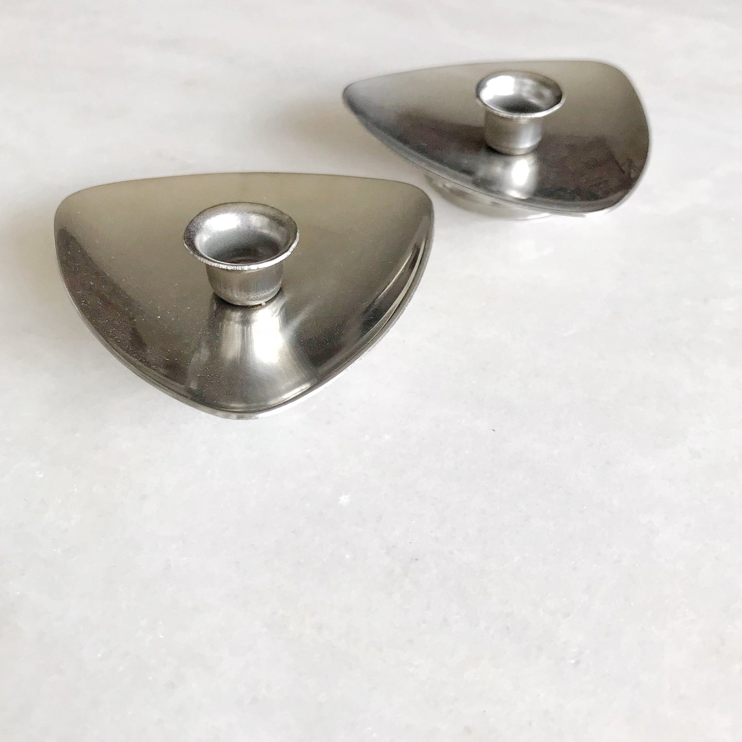 Pair of Vintage Modern Candle Holders