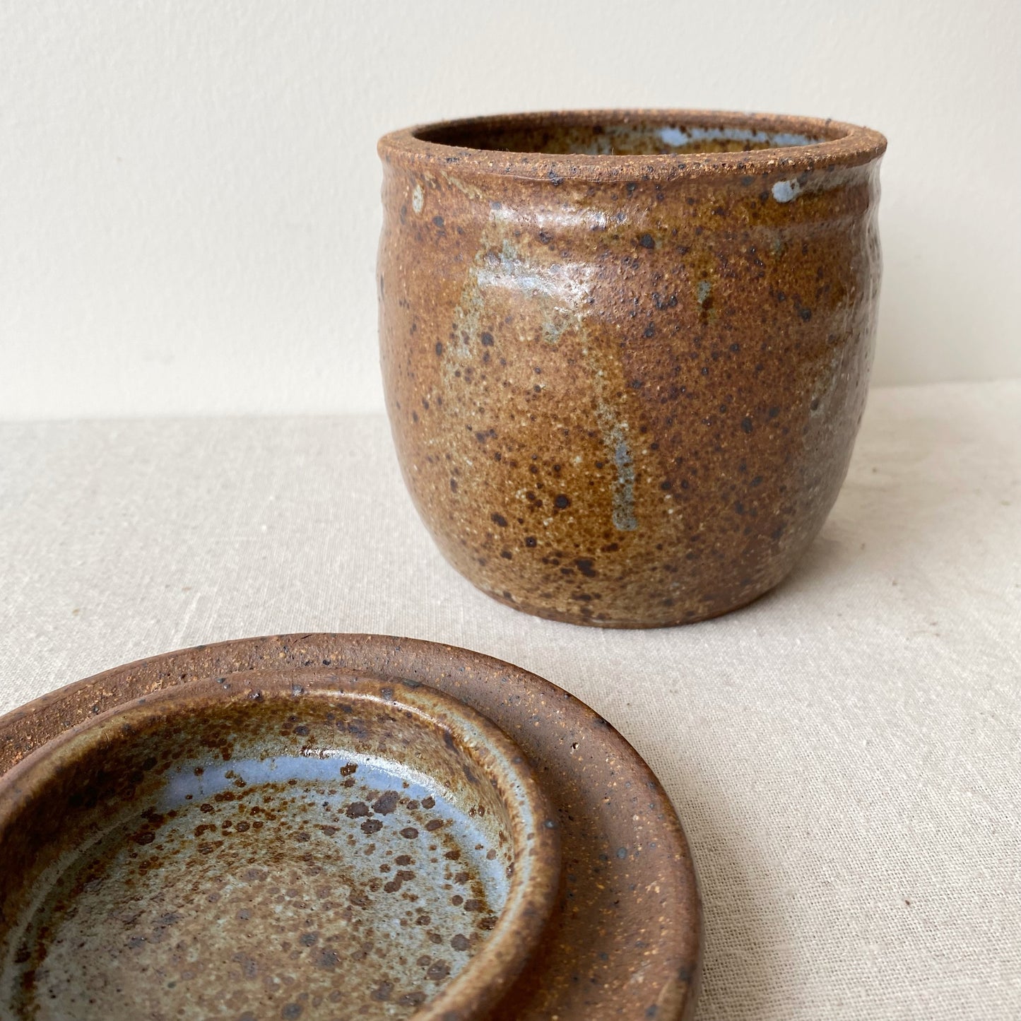 Vintage Studio Pottery Vessel with Lid