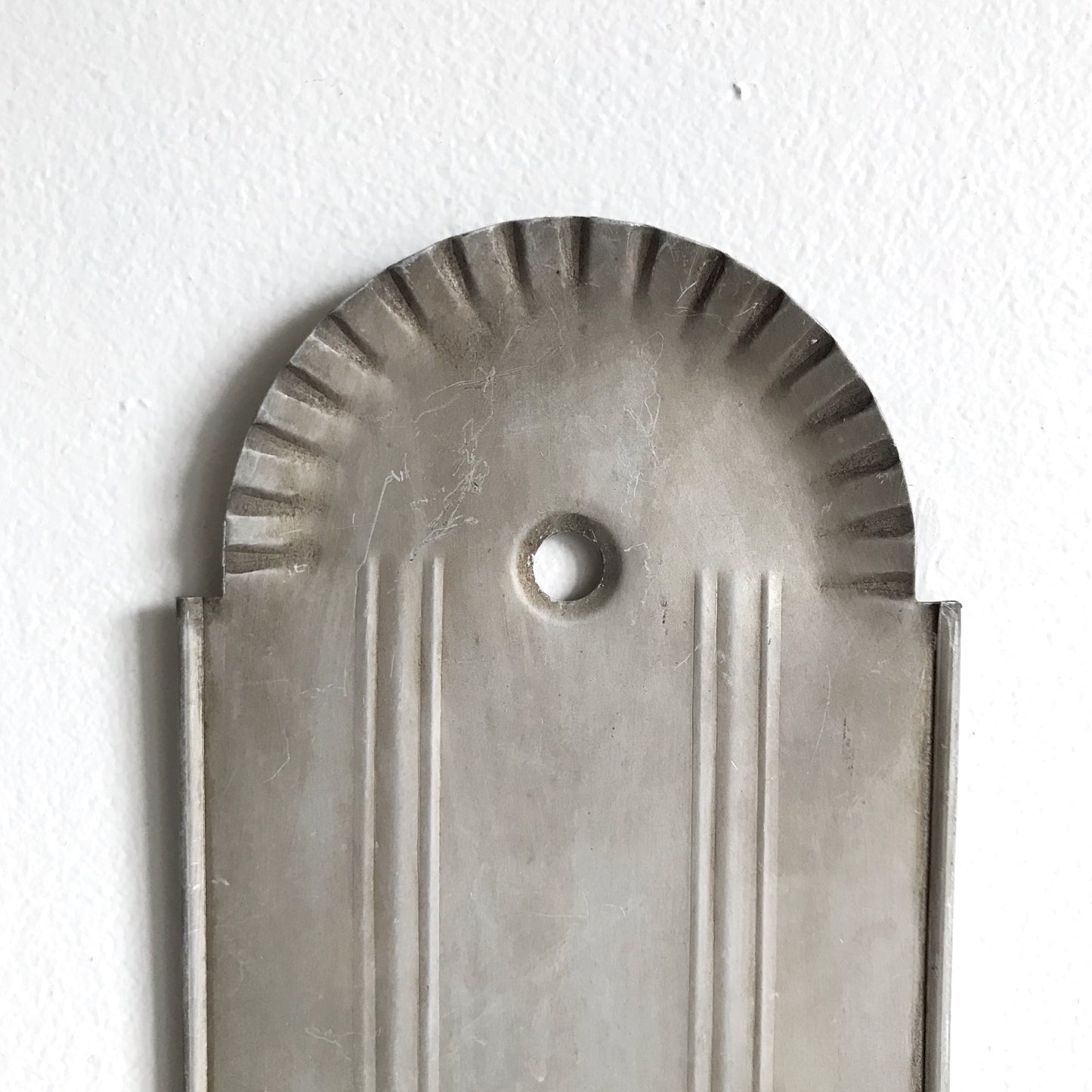 Large Vintage Galvanized Candle Sconce