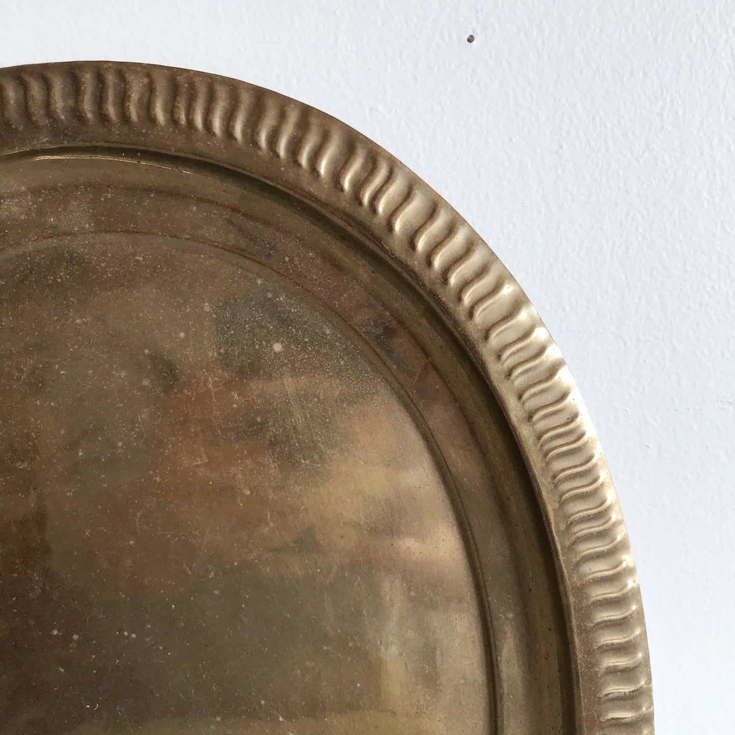 Vintage Oval Brass Tray