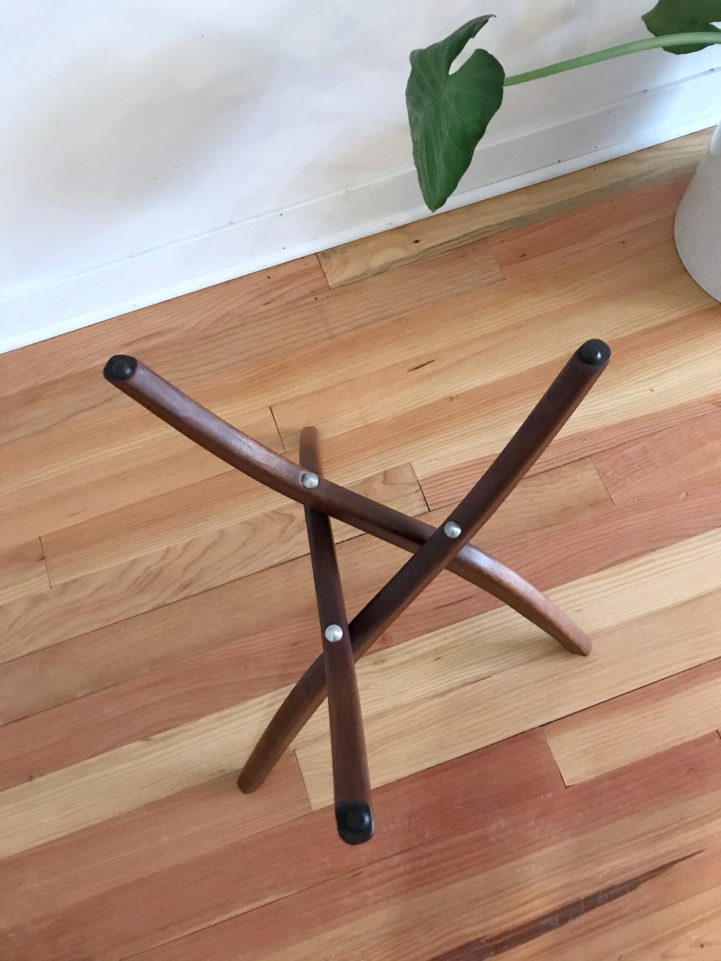 Walnut + Glass Side Table by Forest Wilson