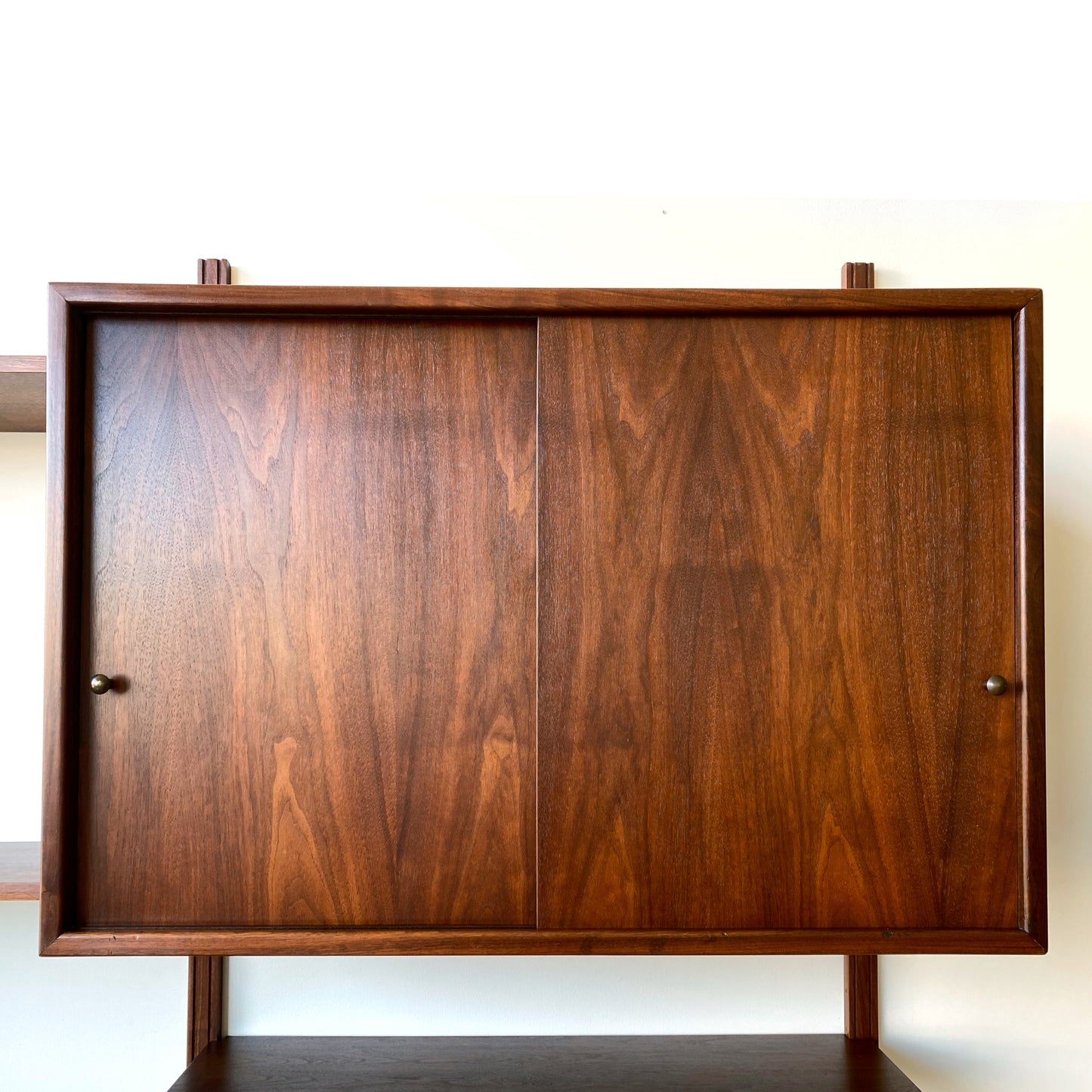 Vintage Mid Century Double Bay Wall Unit