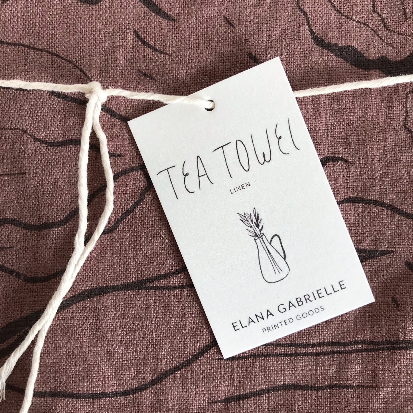 Iris Linen Tea Towel