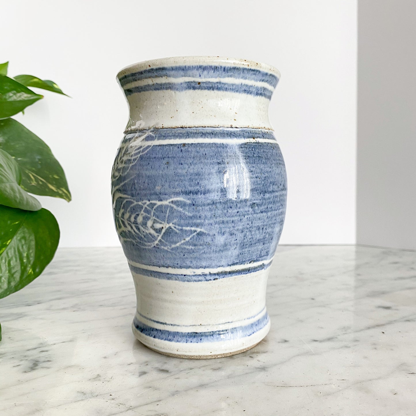 Vintage “Harvest” Clay Pitcher, 6.25”