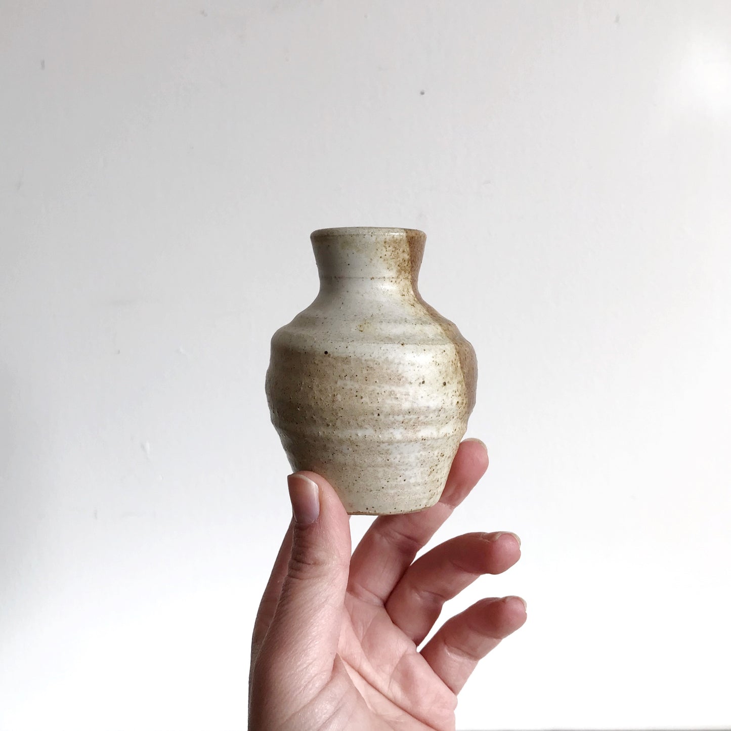 Small Pottery Bud Vase, 3-5/8”