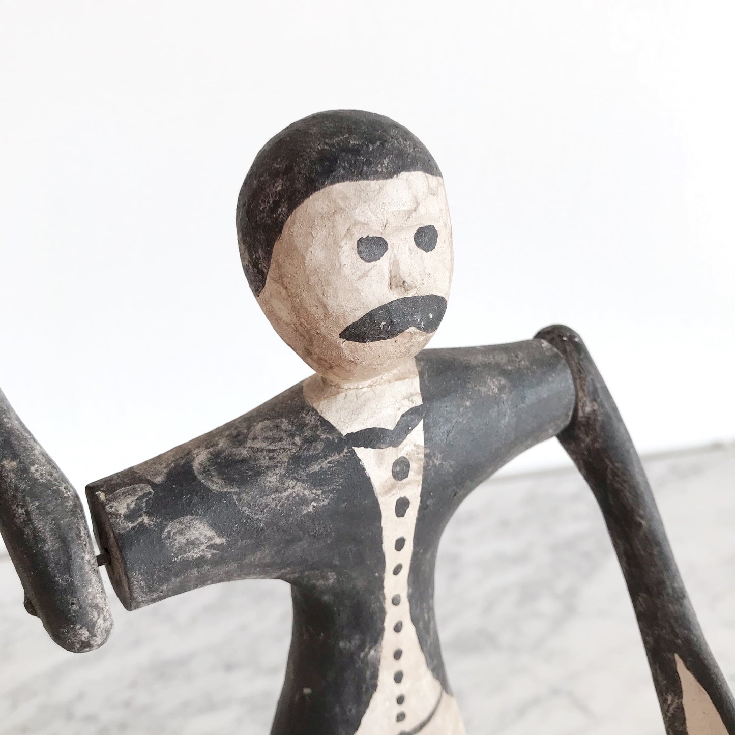 Vintage Folk Art Carved Wood Whirligig