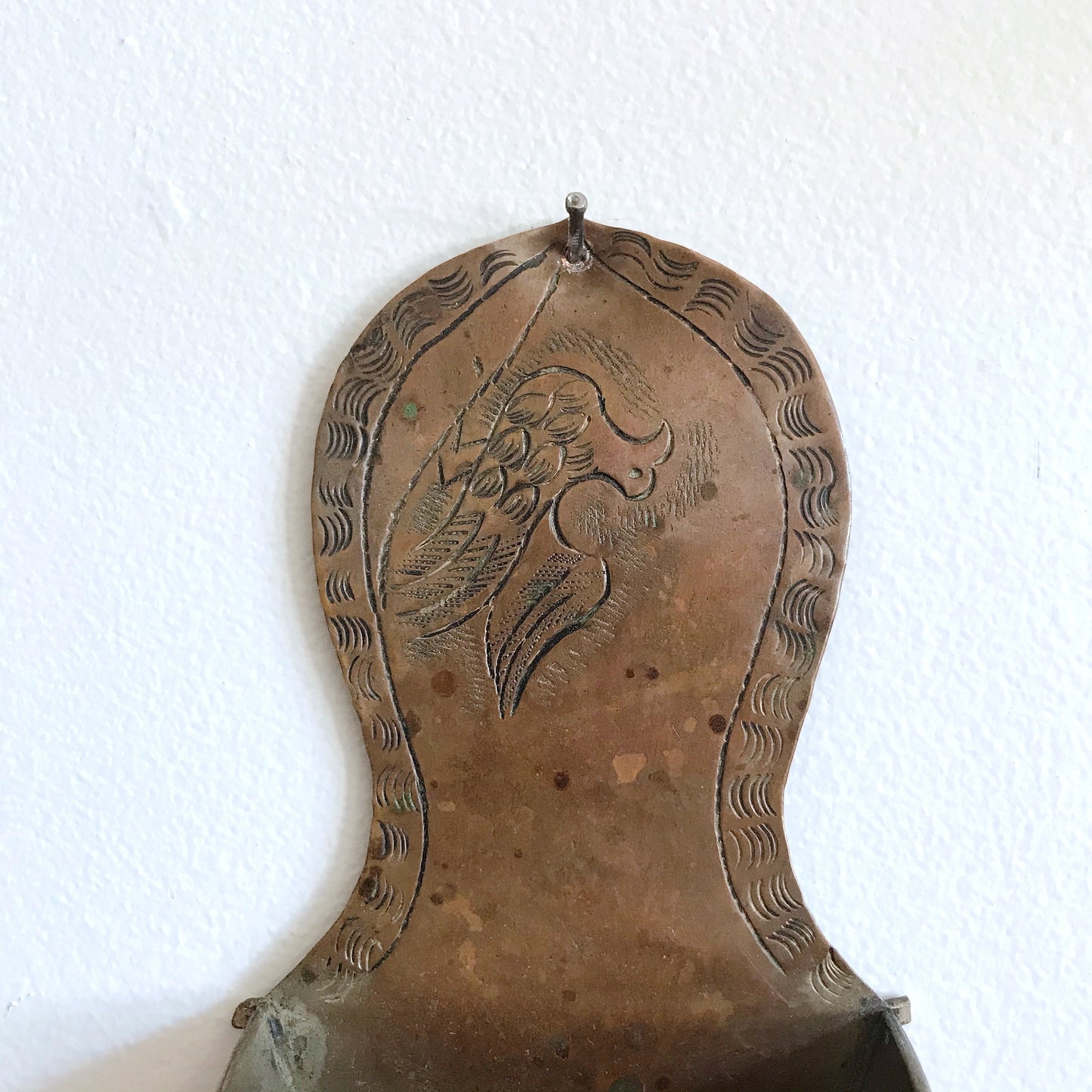 Vintage Copper Wall Pocket