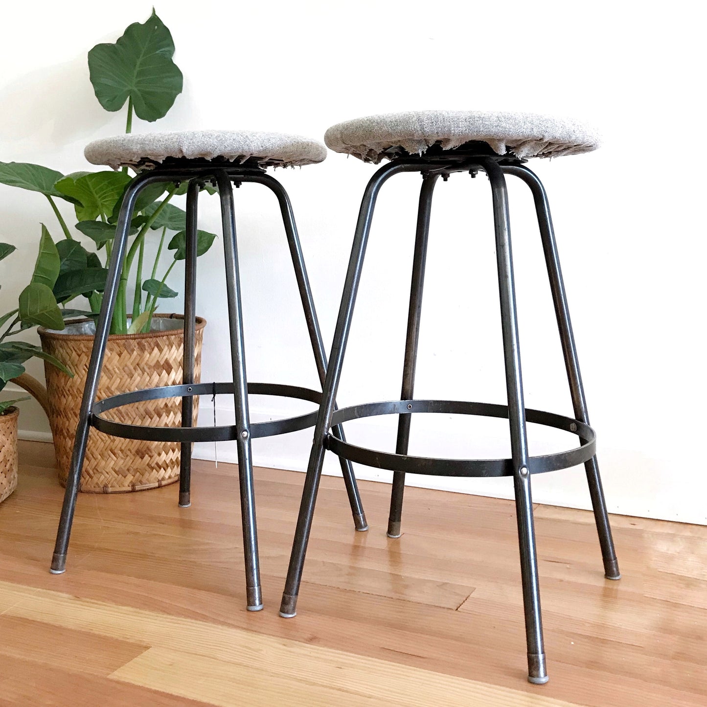 Pair of Vintage Mid-Century Stools