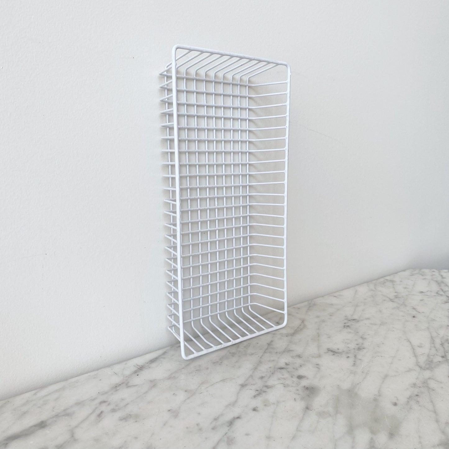 Wire Grid Storage Basket Tray