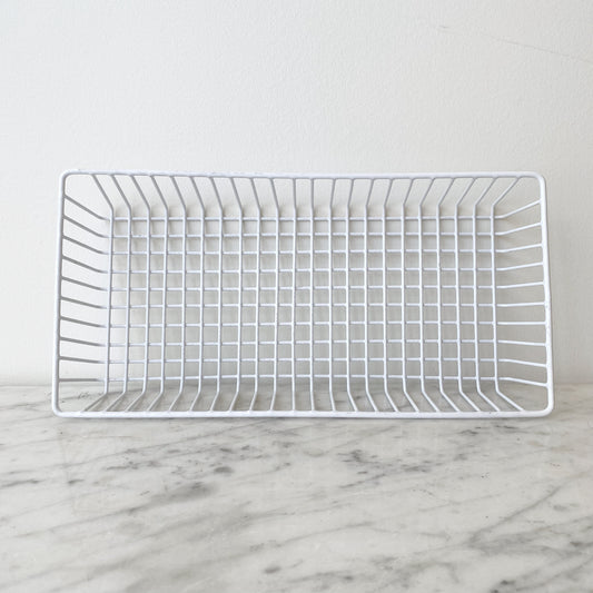 Wire Grid Storage Basket Tray
