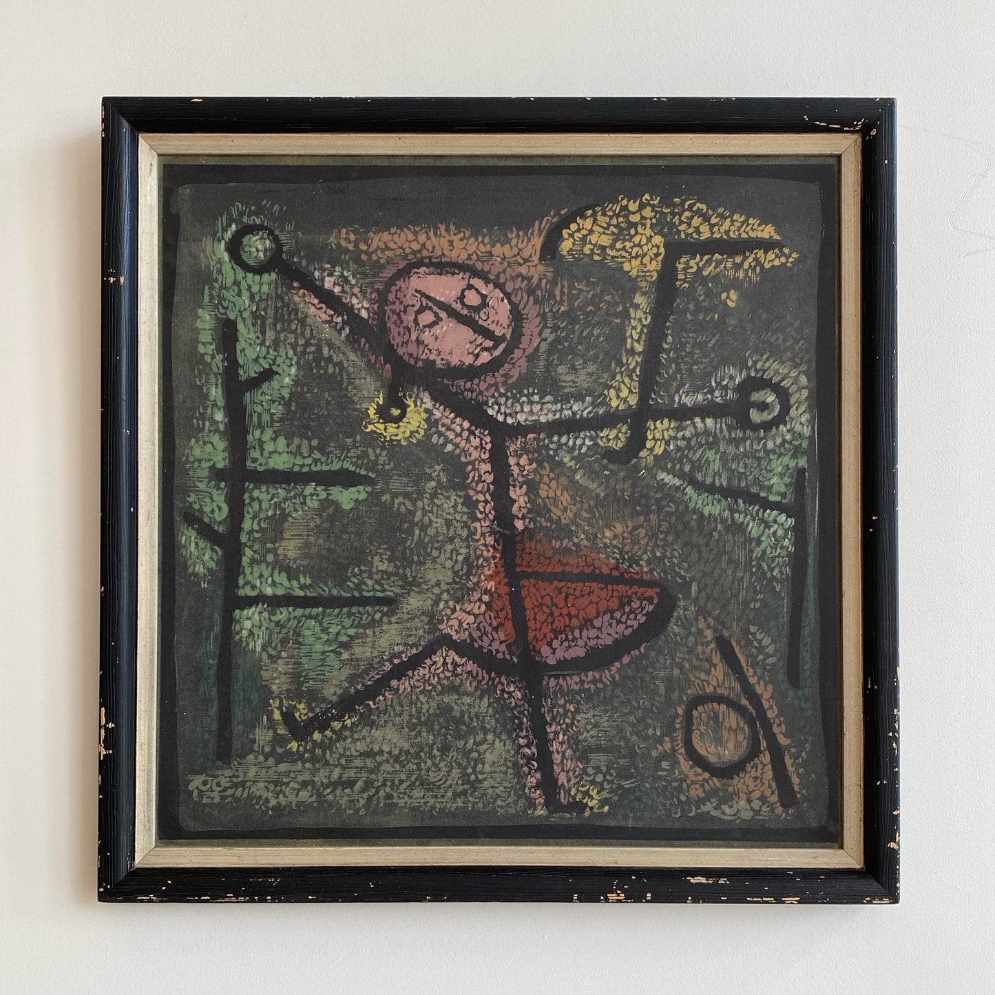 Vintage “Dancing Girl” Framed Art Print by Paul Klee
