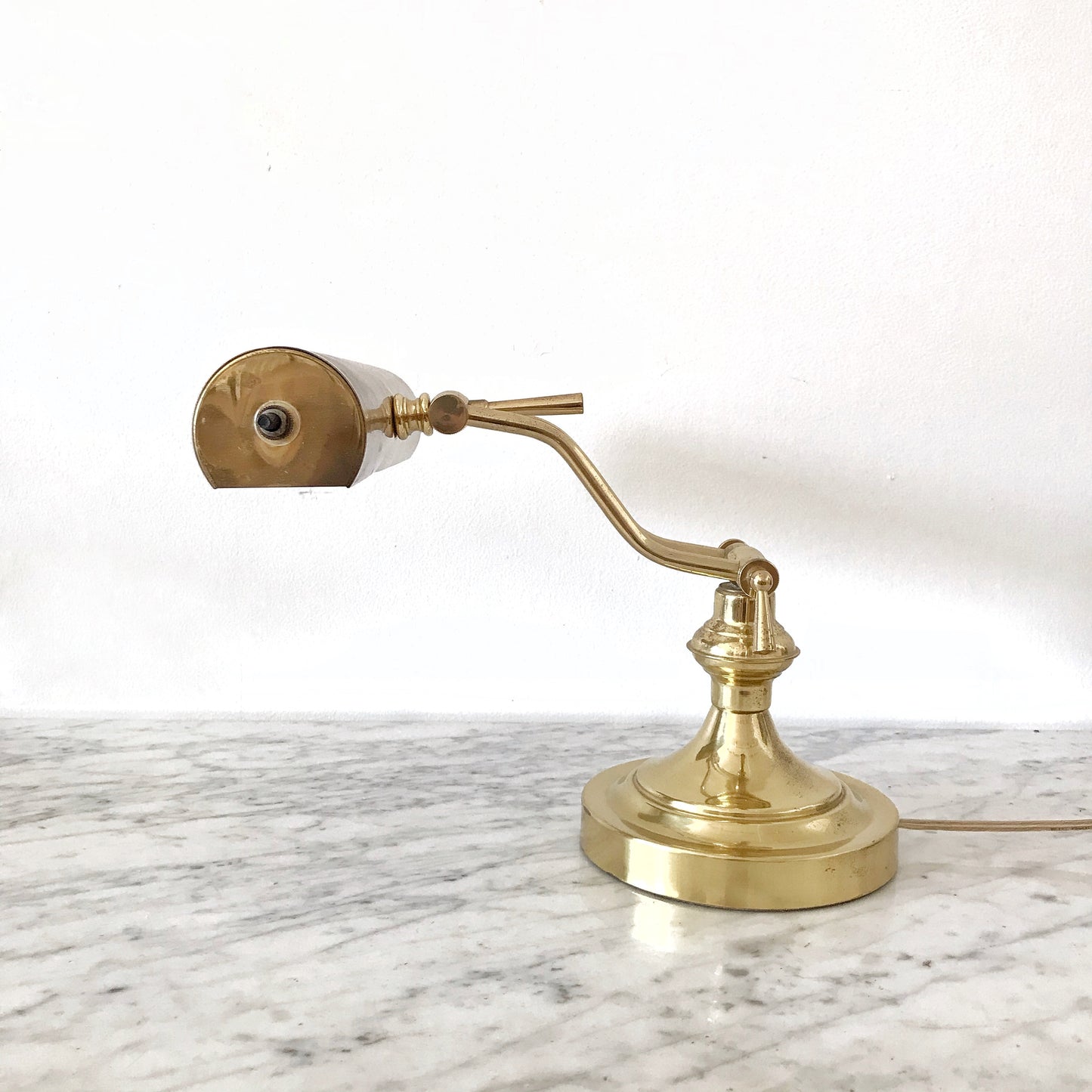 Vintage Brass Desk Lamp
