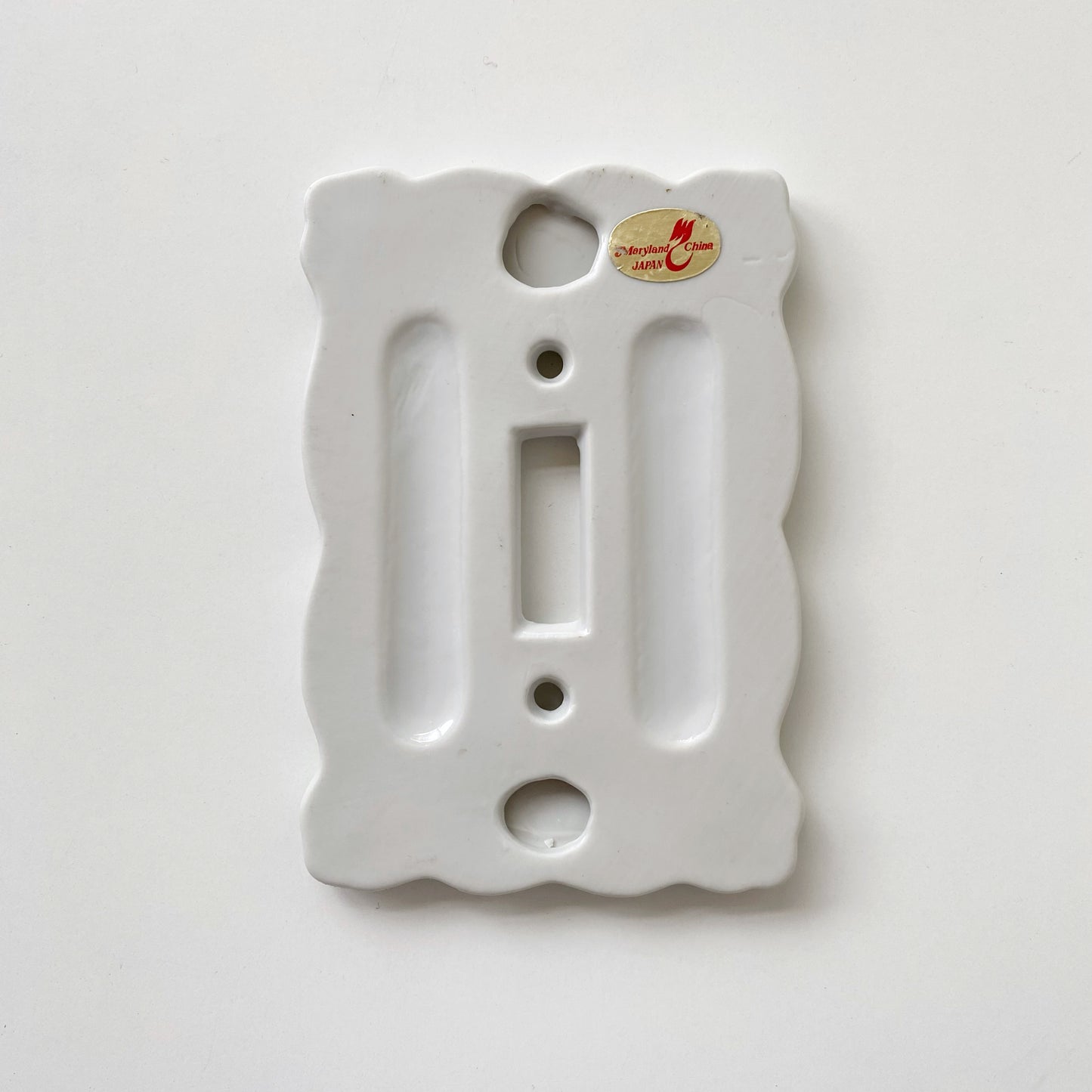 Vintage Porcelain Switch-plate