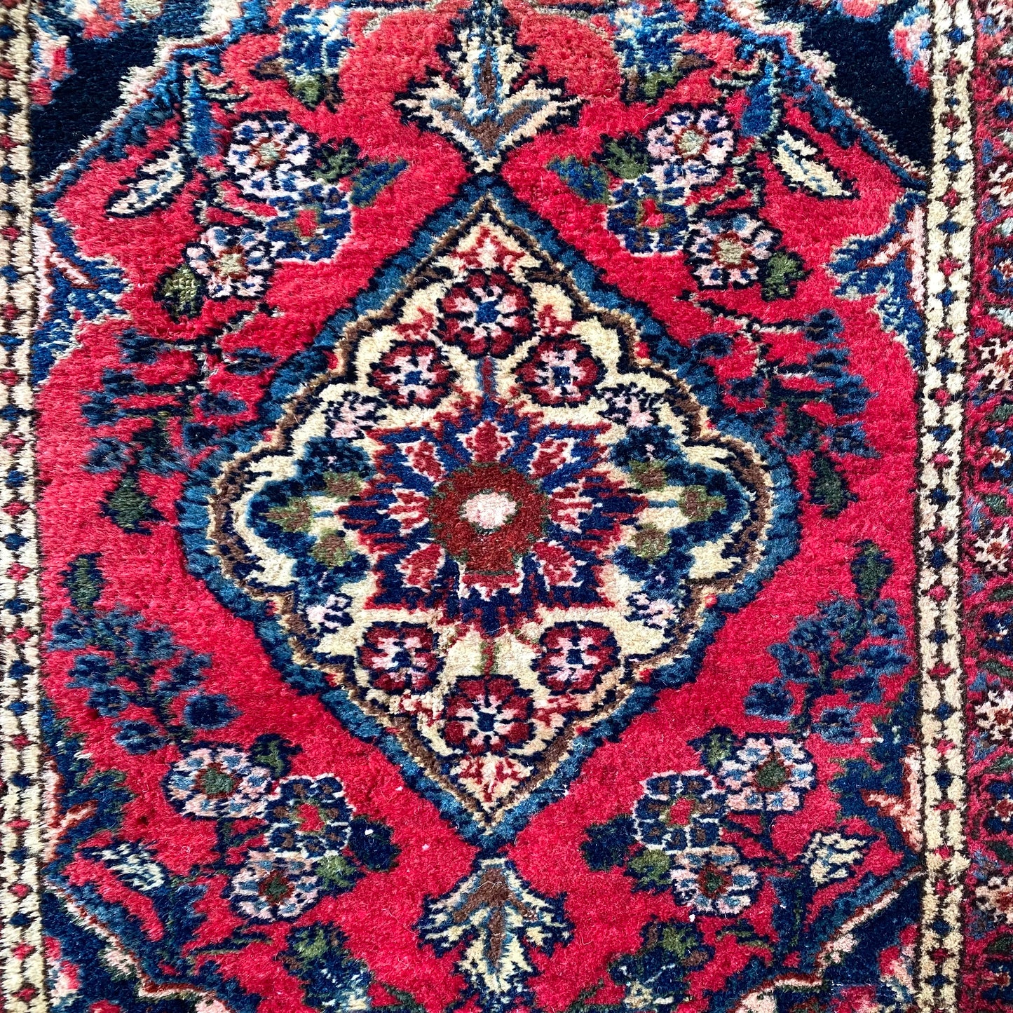 "LULA" Vintage Hand-knotted Persian Rug (2' x 2'11")
