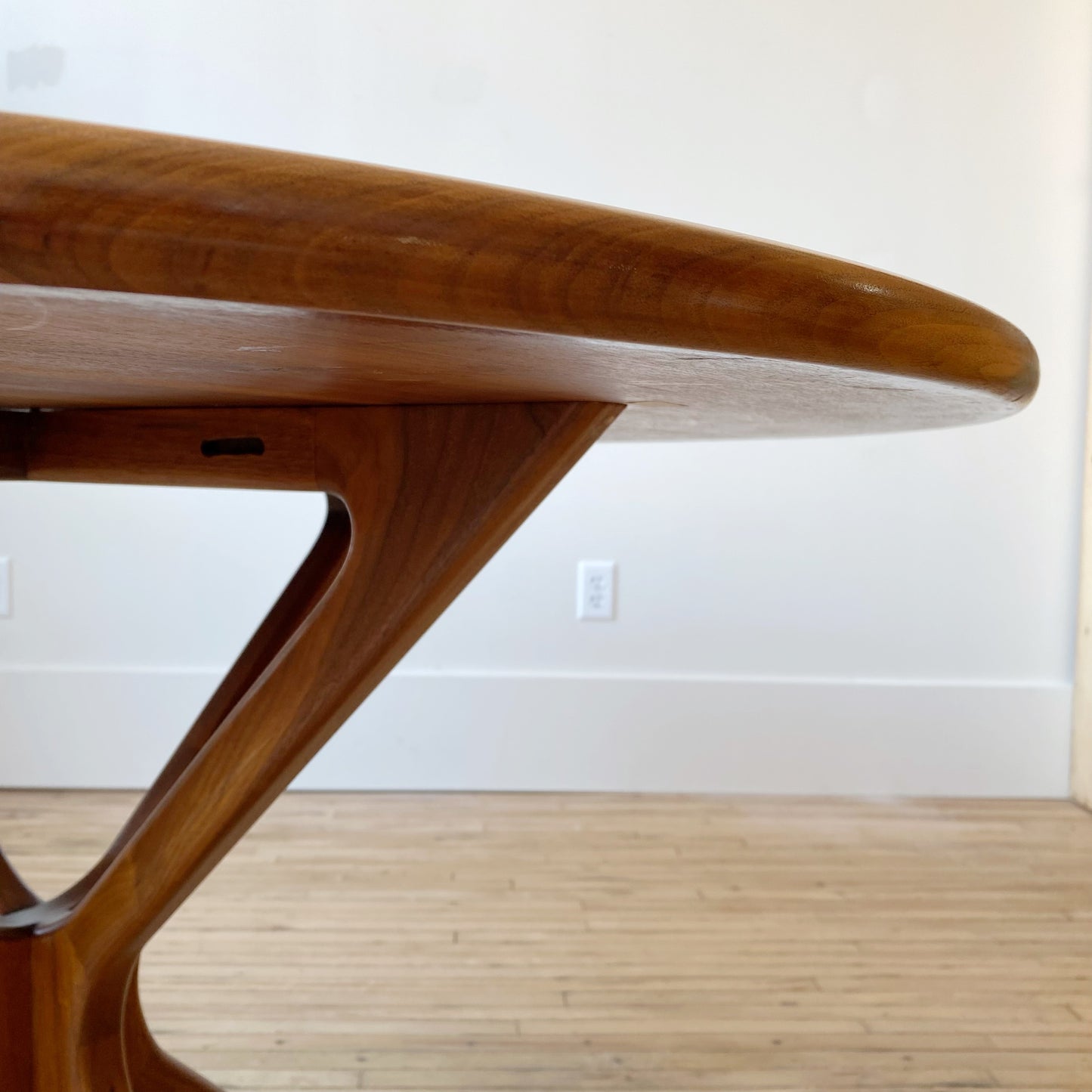 48” Vintage Walnut Dining Table