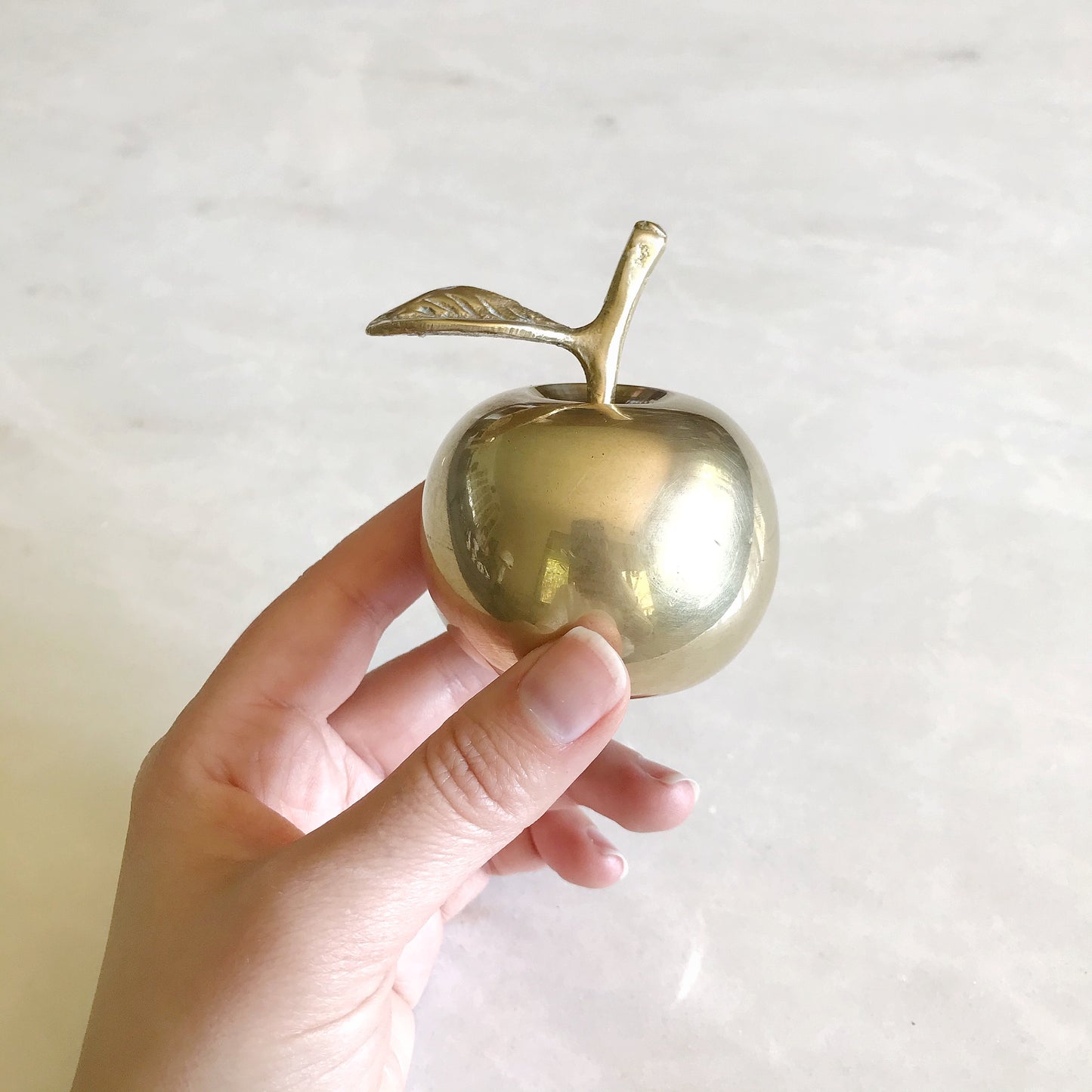Vintage Brass Apple Bell