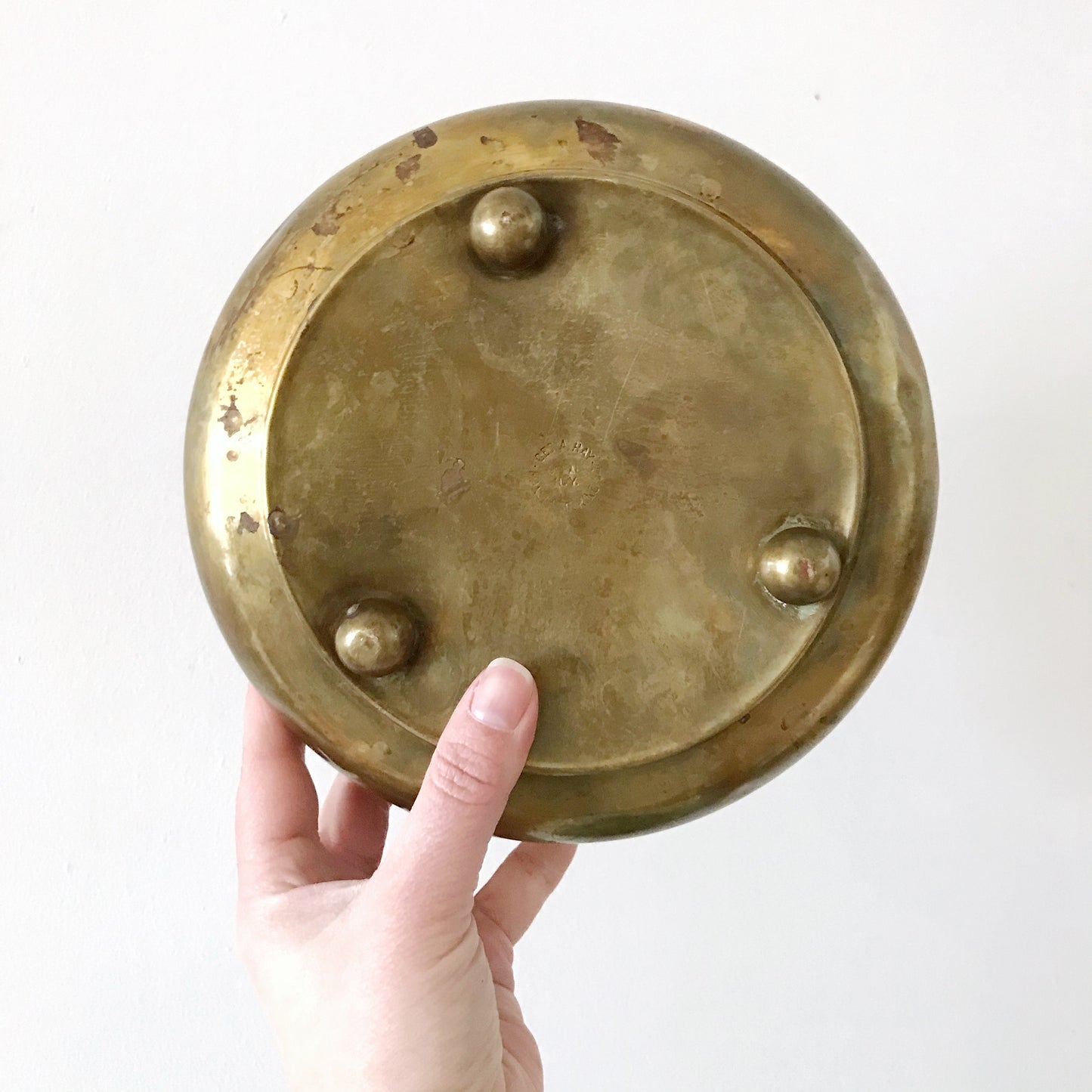 Vintage Brass Succulent Planter