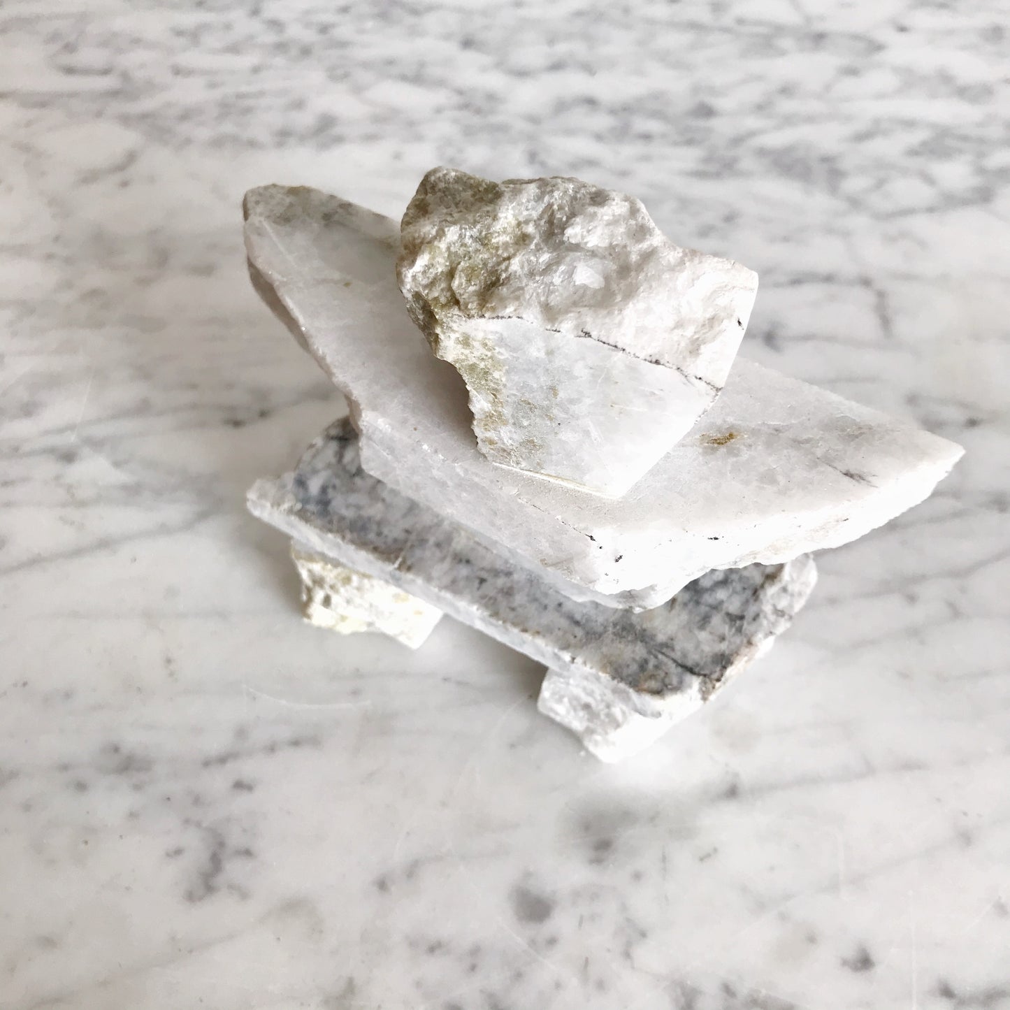 Granite Inukshuk Statue/Bookend, Canada