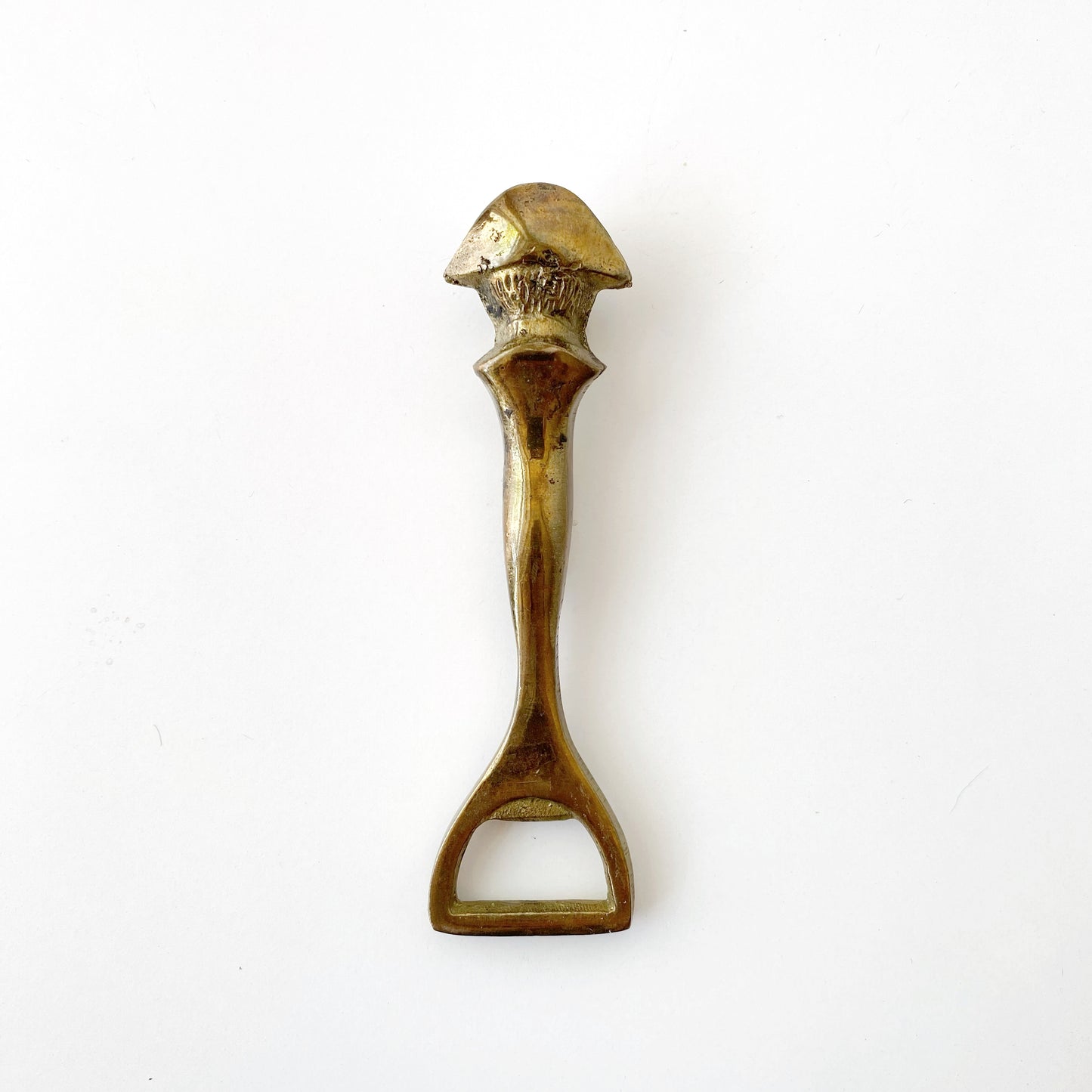 Vintage Solid Brass Soldier Bottle Opener