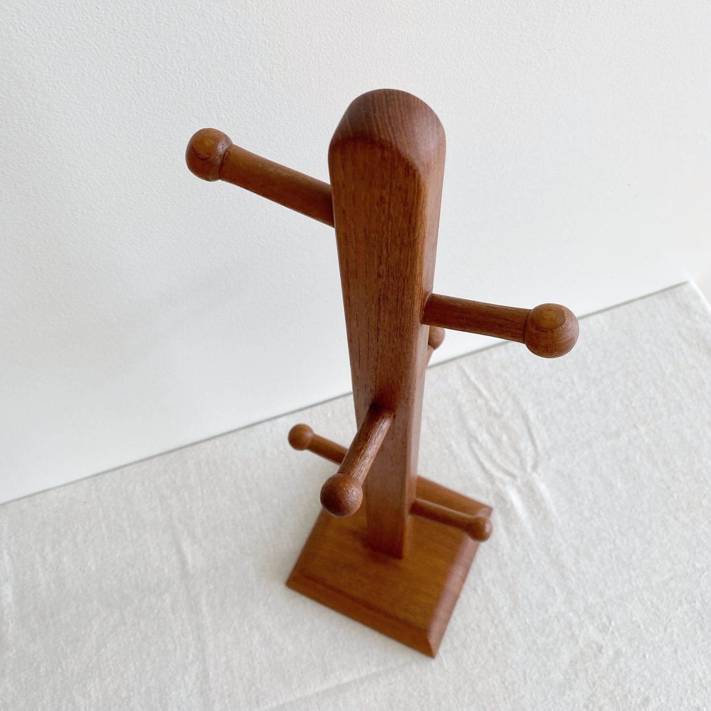 Vintage Teak Organizer / Mug Holder